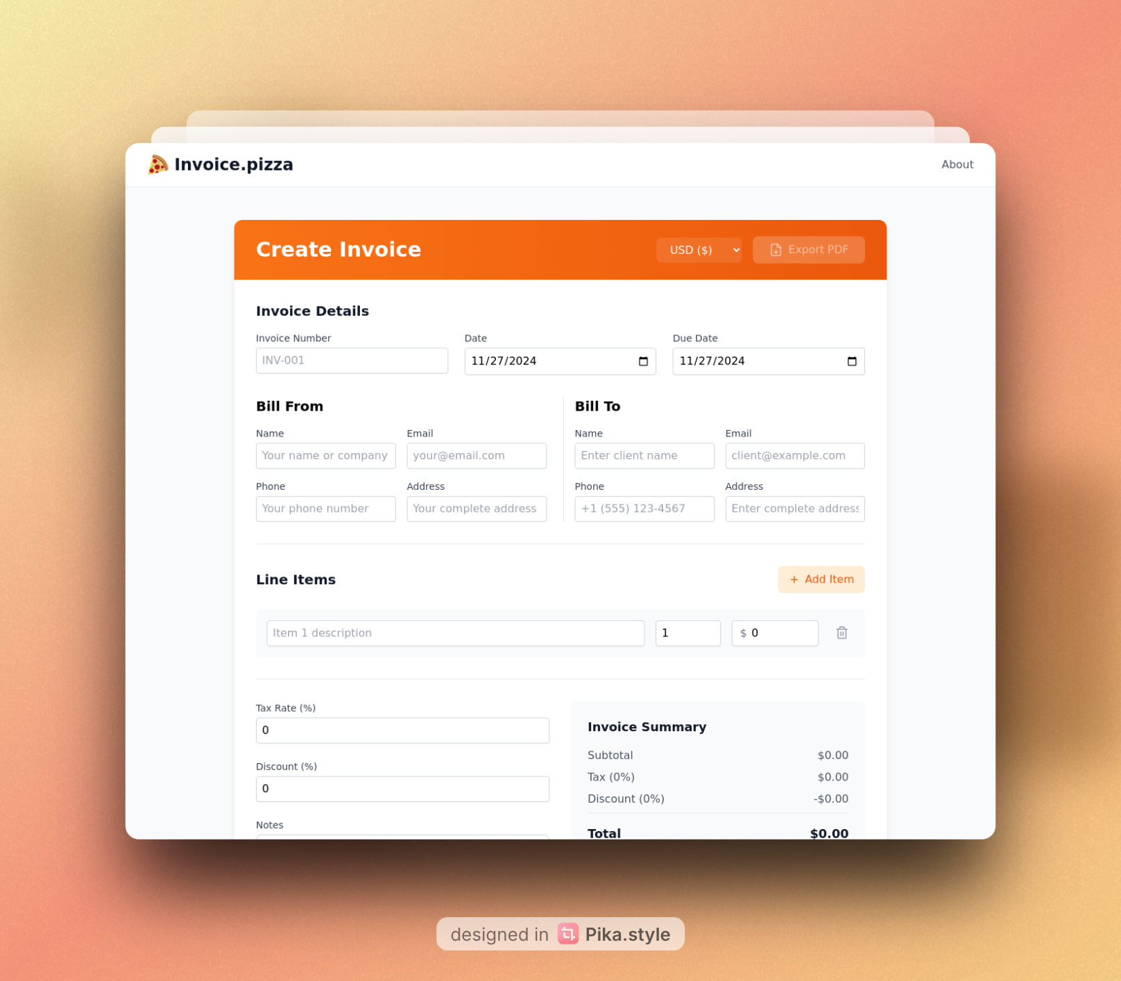 Invoice.Pizza product image